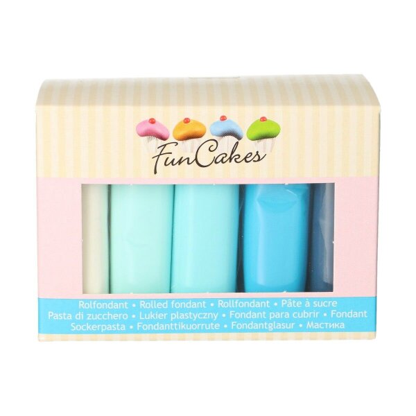 FunCakes Fondant Multipack -Blue- -5x100g-