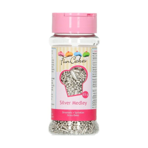 FunCakes Sprinkle Medley Silver - 65 g