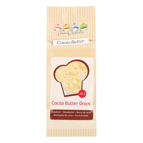 FunCakes Kakaobuttertropfen 200g