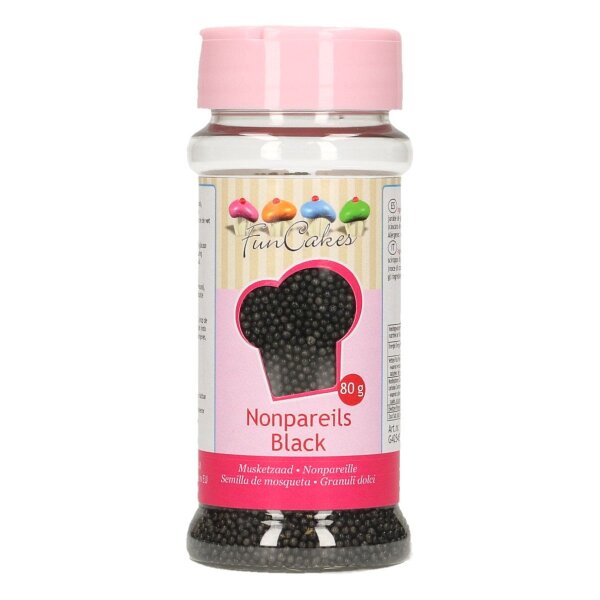 FunCakes Nonpareils -Schwarz- 80g