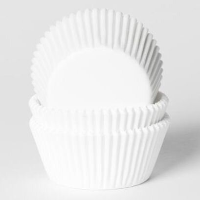 House of Marie Baking Cups White - pk/50