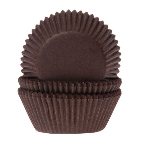 House of Marie Baking cups Brown - pk/50