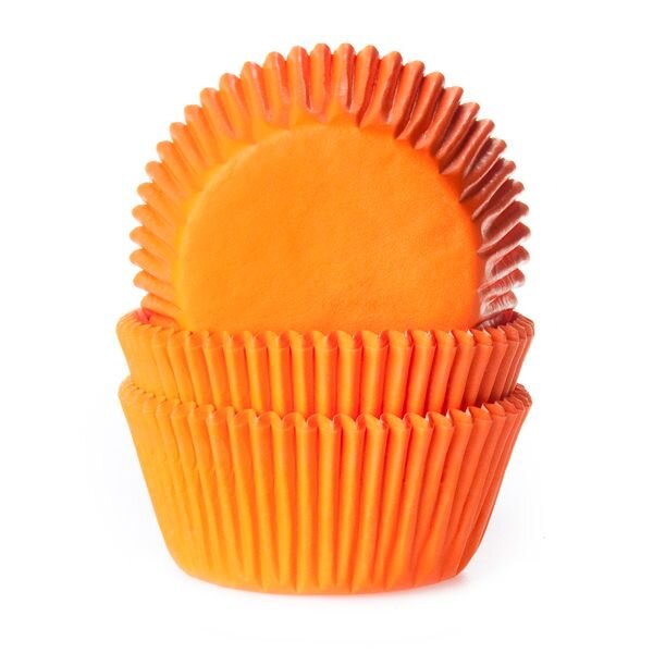 House of Marie Baking Cups Orange - pk/50