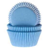 House of Marie Baking Cups Hellblau - pk/50