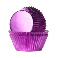 House of Marie Baking Cups Foil Pink - pk/24