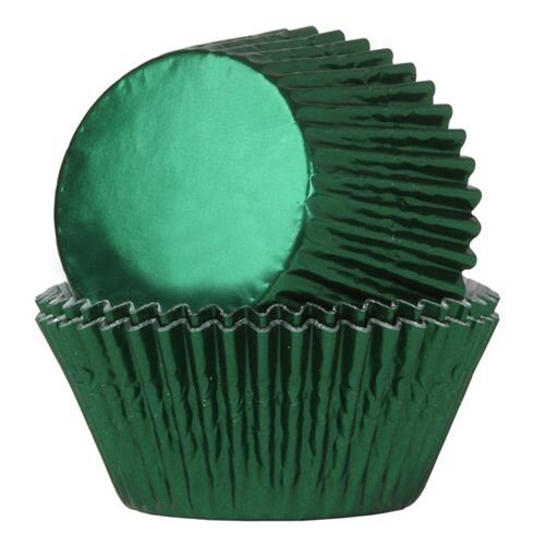 House of Marie Baking Cups Foil Gr&uuml;n - pk/24