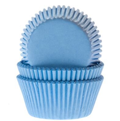 House of Marie Baking Cups Mini Sky Blue - pk/60