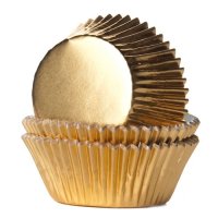 House of Marie Baking Cups Foil Gold - pk/24