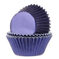 House of Marie Baking Cups Foil Navy Blue - pk/24