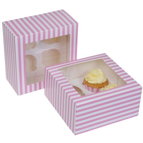 House of Marie Cupcake Box 12 St. Circus Pink- pk/2