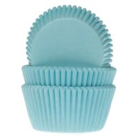 House of Marie Baking Cups Turquoise - pk/50