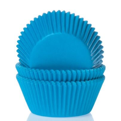 House of Marie Baking Cups Mini Cyanblau - pk/60