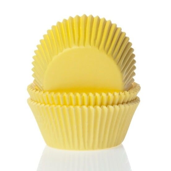 House of Marie Baking Cups Mini Yellow - pk/60