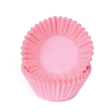 House of Marie Chocolate Baking Cups Pastel Pink - pk/100
