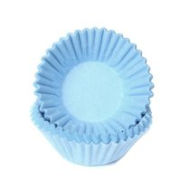 House of Marie Chocolate Baking Cups Pastel Blue - pk/100