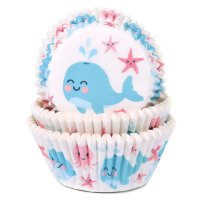 House of Marie Baking Cups Whale - pk/50