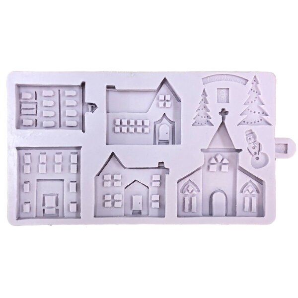 Karen Davies Silicone Mould - Winter Village