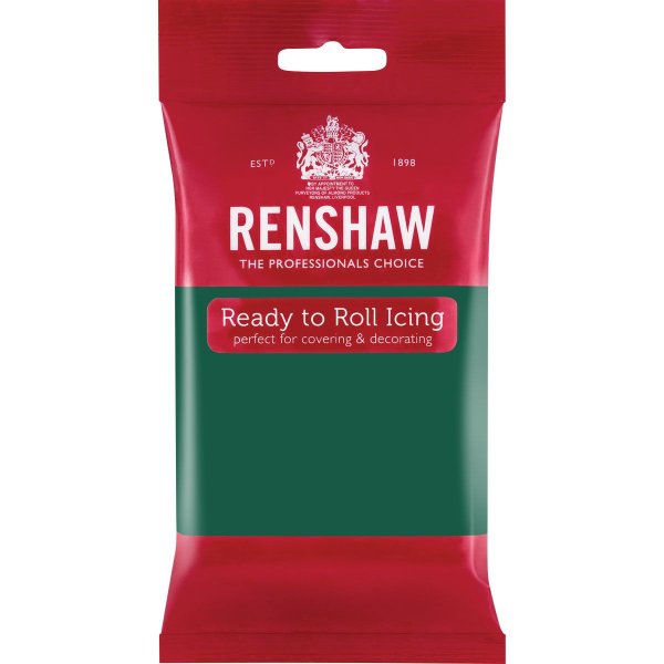 Renshaw Rolled Fondant Pro 250g -Emerald Green-
