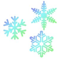JEM Stencil Snowflakes Set/3