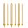 PartyDeco Candles Long Gold Set/12