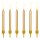 PartyDeco Candles Gold Set/6