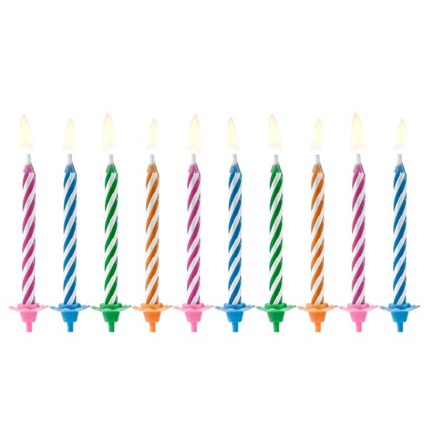 PartyDeco Candles Magic-Mix Set/10